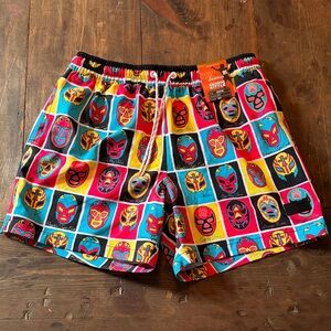 chubbies Multicolor Lucha Mask Swim Shorts